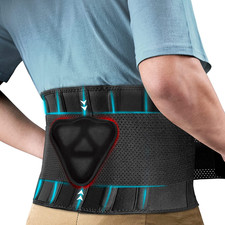 Faja Para La Dolor De Espalda Soporte Lumbar Refuerzo Con Almohadilla Extra  Ble