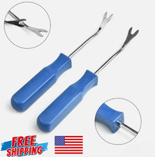 2 Pcs Car Door Panel Remover Interior Trim Clip Popper Pry Bar Tool Kit
