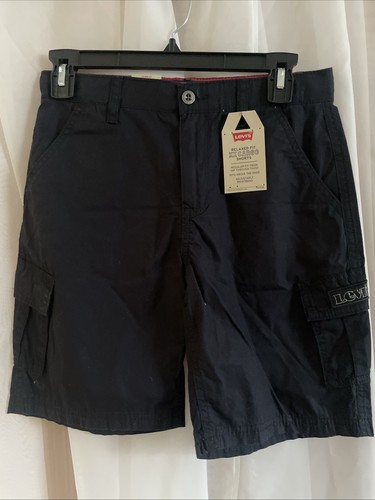 Levi's Boys Shorts 14 REG Relaxed Fit XX Cargo W 27 Black XX Cargo - Picture 3 of 7