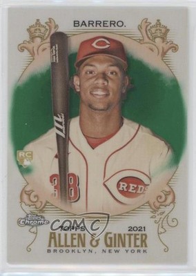 2021 Allen & Ginter Chrome Green Refractor 32/99 Jose Garcia #247 Rookie RC 0nj5