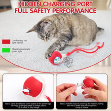 Automatic Rolling Ball Smart Cat Dog Toy Electric Pet Self-moving Kitten lot
