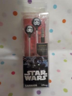 NEW Disney ''Star Wars'' Earbuds, High Quality Sound,Ear Cushions