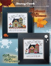 Autumn Winter Welcome LFT574 by Stoney Creek cross stitch pattern