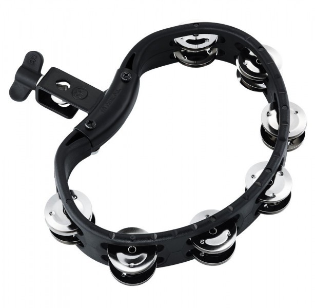 Meinl HTMT2BK Headliner Series Mountable ABS Tambourine 2 Rows, Black