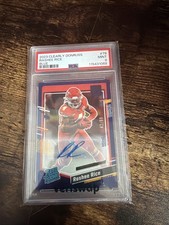 2023 Donruss Clearly Rashee Rice Blue Autograph Rated Rookie /99