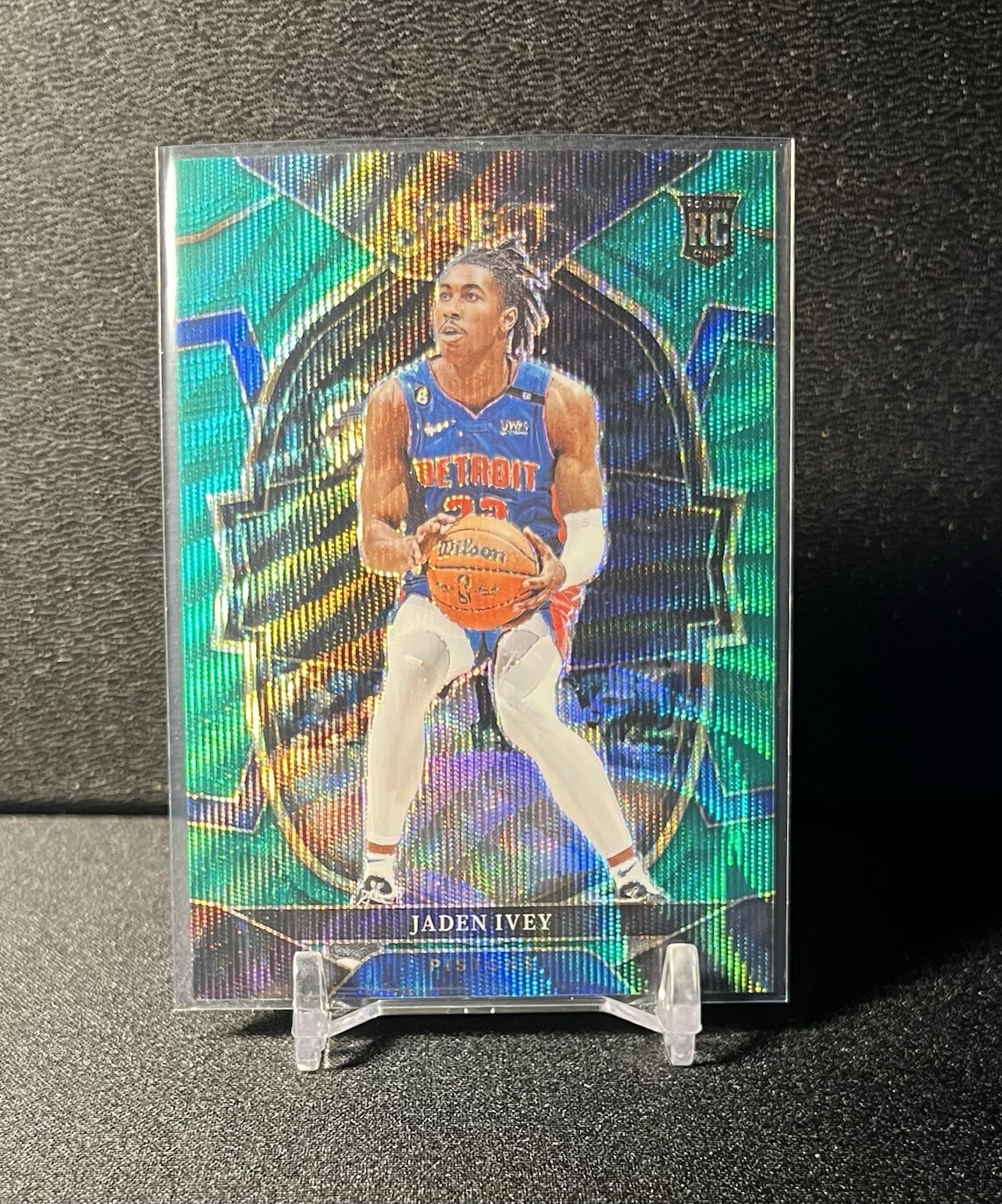 2022-23 Panini Select Jaden Ivey Green Wave Concourse #/50 Rookie RC