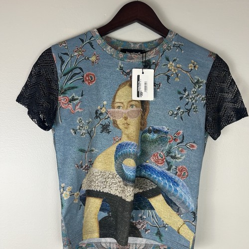 Desigual Women’s Short Sleeve T-Shirt Small Snake Tee