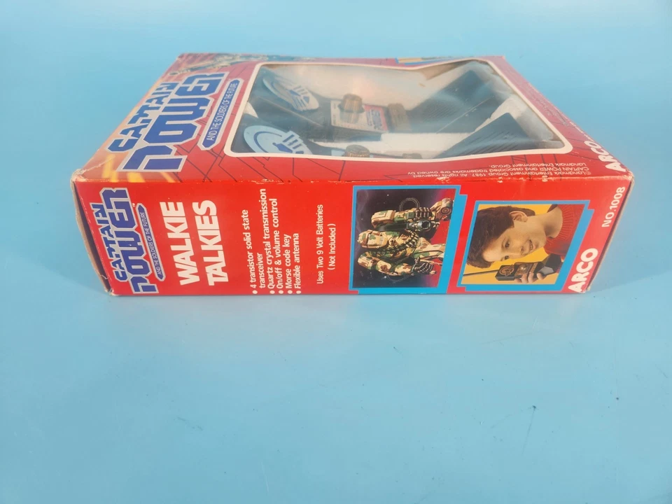 Walkie talkies arco captain power de colección en caja Foto 3 de 4