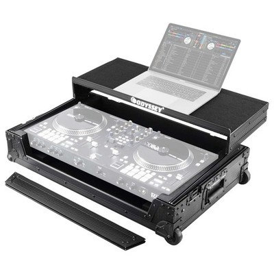 Odyssey Glide Black Flight Case with Wheels Custom Fit for Rane ONE Controlle...