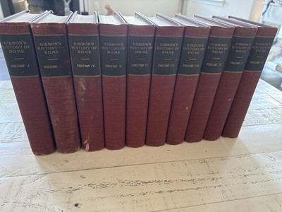 Gibbon Decline Fall Roman Empire HC 10 Vol Set Crowell History Missing Vol 3, 12
