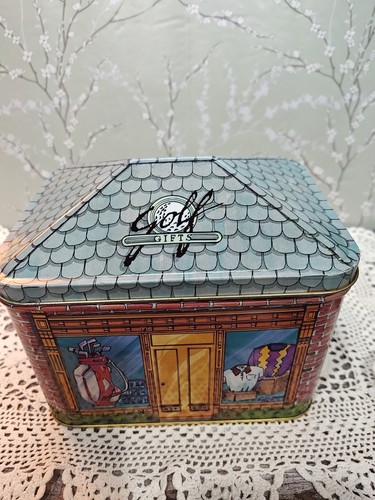 Golf Store Gifts Themed Vintage Tin Can Container Golfing Enthusiast Memorabilia - Picture 9 of 18