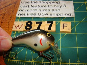 Leurre De Pêche Vintage Bagley Balsa B2 BB2 - Crankbait Squarebill - Bois - GB