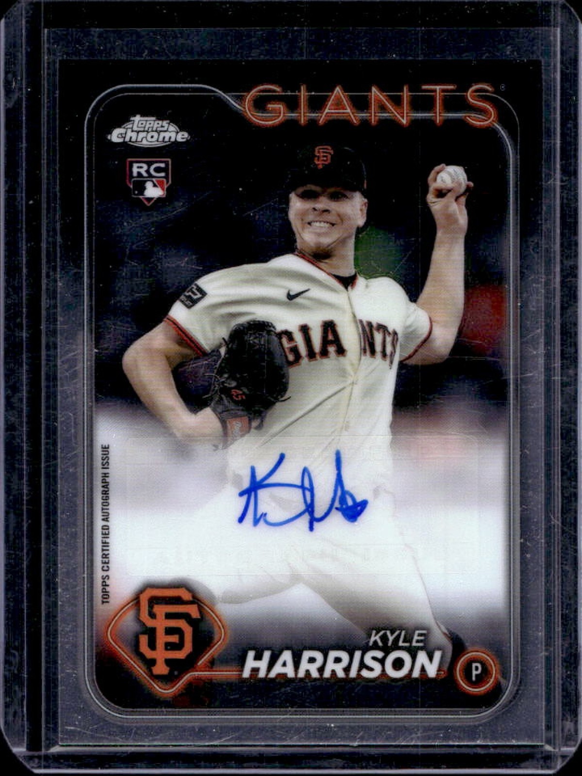 2024 Topps Chrome Update Kyle Harrison Auto RC Rookie #AC-KH Giants