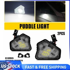LED Side Mirror Puddle Lights White Lamp Assembly For 12-18 Benz CLS-Class C257