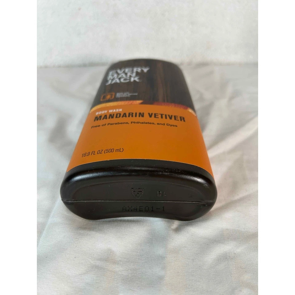 Paquete de 3 jabones corporales Every Man Jack Mandarin Vetiver 16,9 fl oz (500 ml) Foto 4 de 4