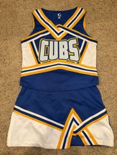 High School “CUBS” Cheerleader Outfit Uniform Shell and Skirt  Large  38/31