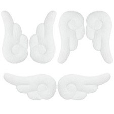 WILLBOND 3 Pairs Angel Wing Hair Clips Cute 1 Count Pack of 1 , White