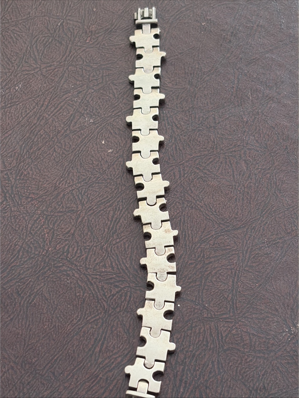 Real Solid 925 Sterling Silver Flat Puzzle Piece … - image 4