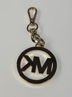 Michael Kors Gold Tone MK Logo Key Chain Keychain (Y) — photo 4