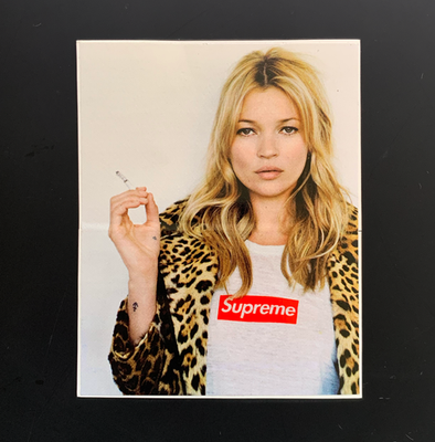 KATE MOSS 2012 AUTHENTIC SUPREME Logo Sticker ULTRA RARE