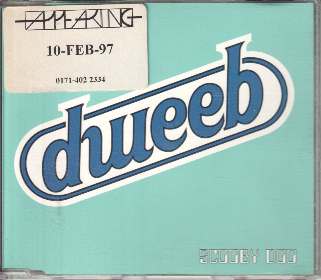 Dweeb Scooby Doo CD UK Blanco Y Negro 1997 single has promo info stickers on