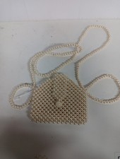 Bridal Vintage Ivory Pearl Clutch Bag