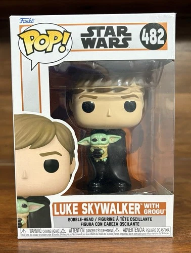 Funko Pop! Star Wars Luke Skywalker With Grogu #482 NIB