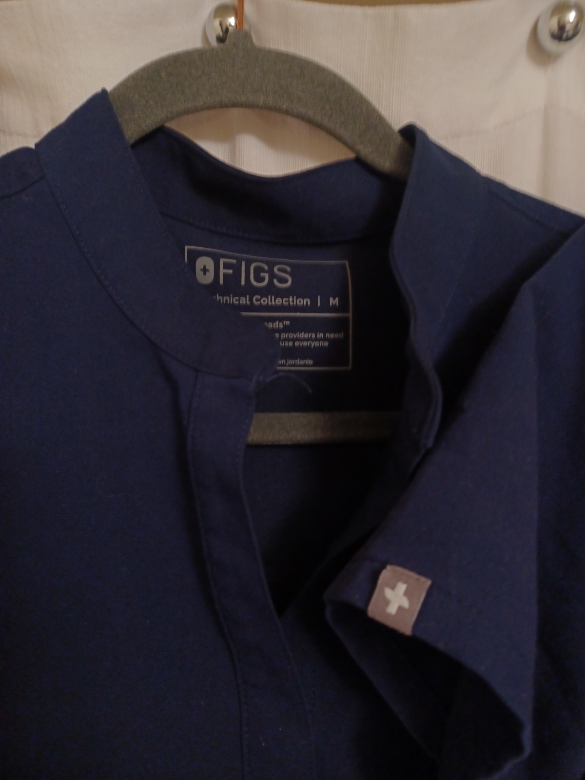 FIGS SCRUB Lot Navy Blue 1 Joggers,  1 Rafaela Top, 2 Casma Tops All Size Medium image 2