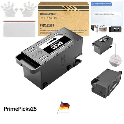 Tintenwartungsbox Schwarz kompatibel für Epson EcoTank Workforce Drucker