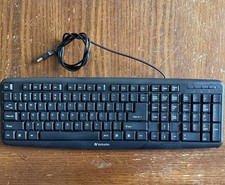 Verbatim Wired USB Keyboard Full Size Black Tested