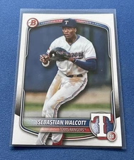 2025 Bowman Prospects #BP-133 Sebastian Walcott Texas Rangers