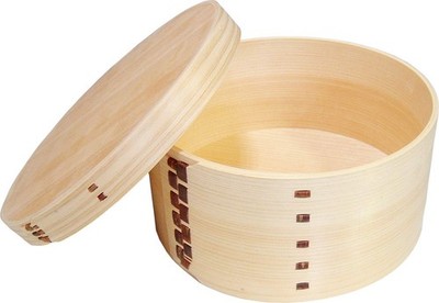 Kiso Kogei Ohitsu Rice Tub Hand-bent Hinoki Sawara Sakura 3-Go Japan