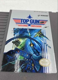 1987 Vintage Nintendo NES Konami Top Gun The Second Mission Video Game