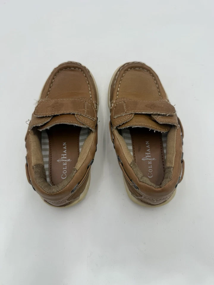Cole Haan Lil Cail Barco Zapatos Mocasines Tostado Niño Pequeño Niños Talla 7 Foto 4 de 4