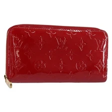 LOUIS VUITTON Vernis Zippy Wallet Wallet Pomme D'amour M91981 LV Auth am9713