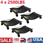 4-Piece Auto Wheel Dolly Set Vehicle Car Repair Moving Skate 10000LBS 3.5" Black