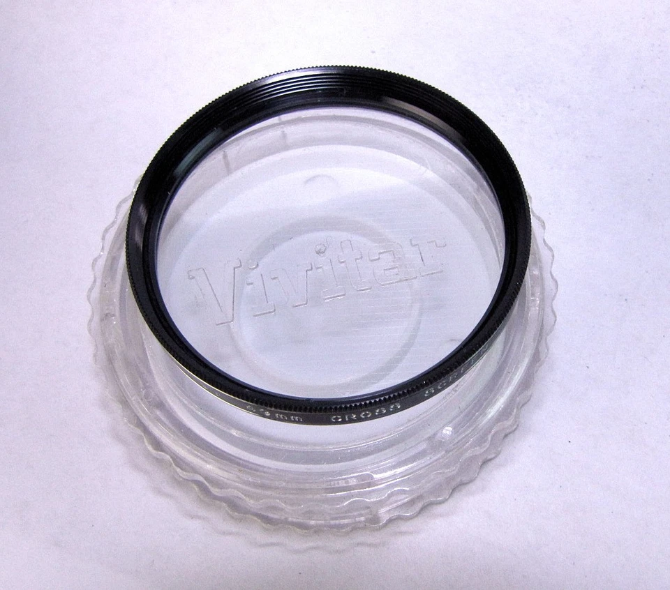 Vivitar Cross Screen Photo Filter 49mm Vintage Made in Japan - Image 2 of 2