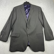 Jack Victor Blazer Mens 46L Gray Wool 3Sixty5 Super 120s Stretch Italy Suit Jack