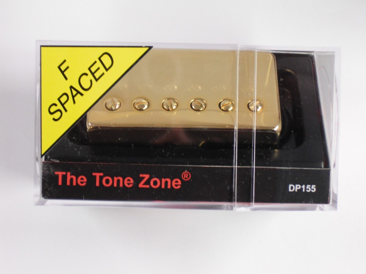 DiMarzio F-spaced Tone Zone Bridge Humbucker W/Gold Cover DP 155