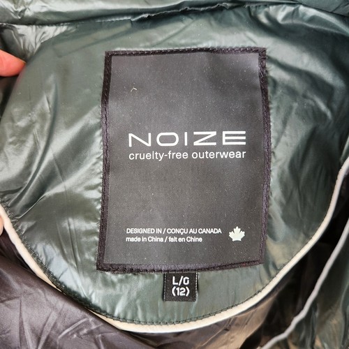 Noize Boy's Spruce Green Vegan Kobe-B Short Puffer Winter Jacket Kids Size L/12 - Picture 7 of 10
