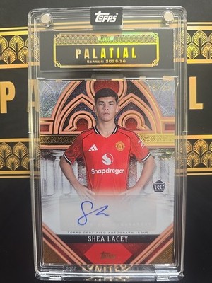 Topps 2025/26 Shea Lacey /20 Rookie Auto Manchester United Palatial Premier Lge
