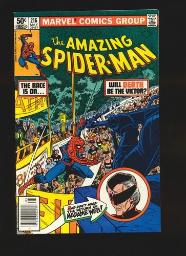 Amazing Spider-Man # 216 Newsstand - 2nd Madame Web NM- Cond