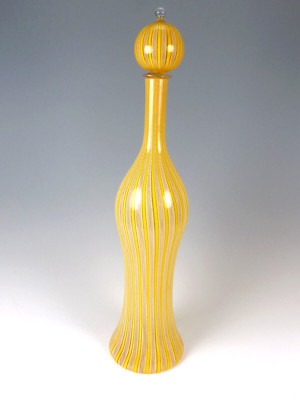 Rare 1950's Ermanno Toso 4 Fratelli Toso 19 in Mid Century Murano Glass Decanter