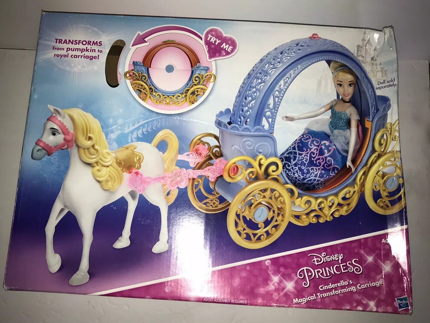 disney princess cinderella transforming carriage
