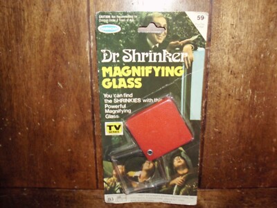 VINTAGE SID AND MARTY KROFFT SUPER SHOW DR. SHRINKER MAGNIFYING GLASS MOC 1977