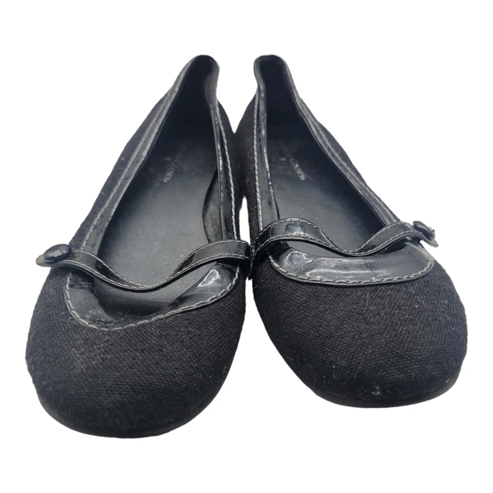 FADED GLORY Shoes Women's Size 6 Black Slip On Flat Mary Jane Wool Flats Loafers - Image 3 of 4