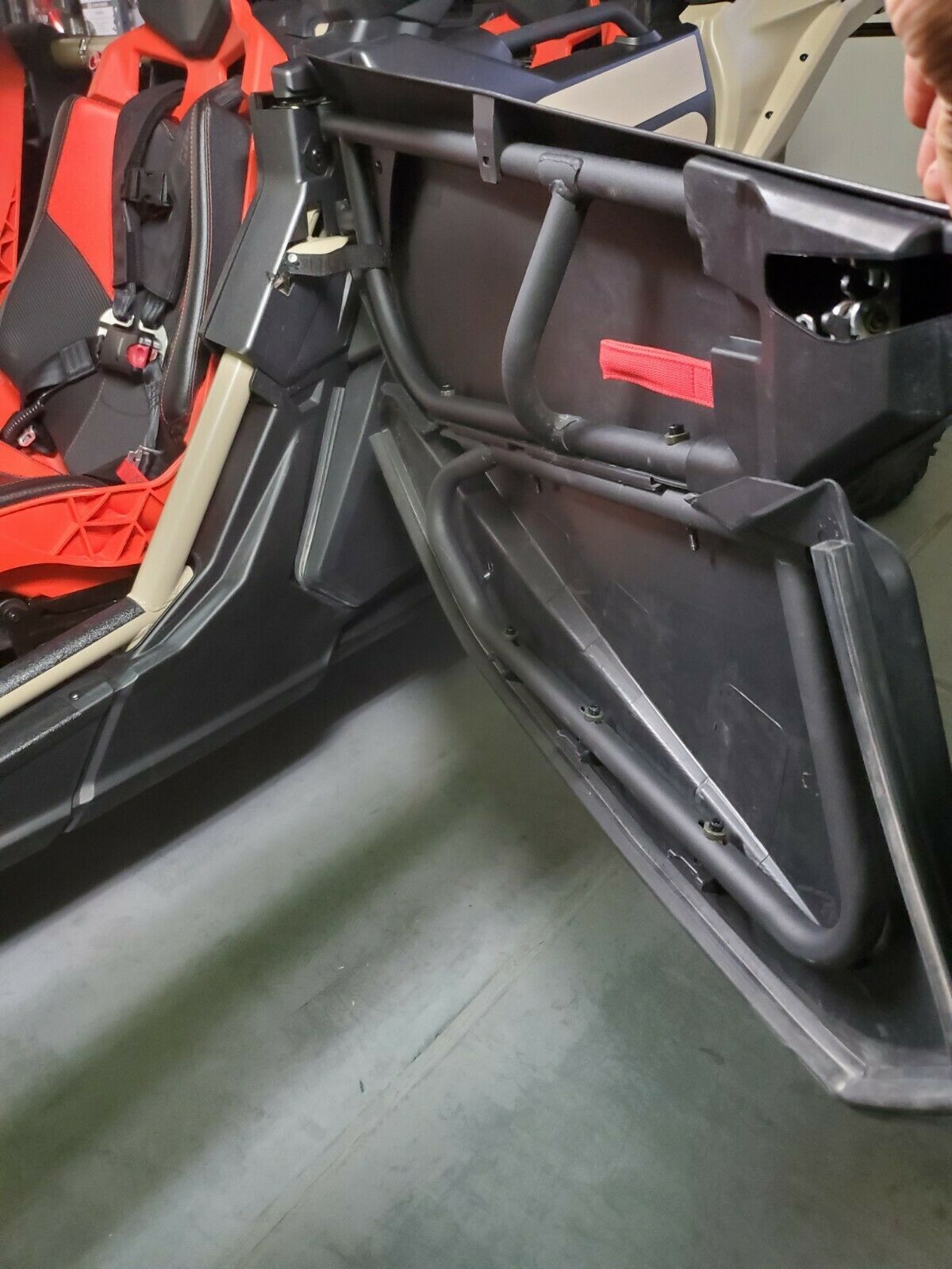 Lower Door Inserts CUSAUTV Lower Doors For X3 Max, Plastic Lower Half Door Inserts Panels With Built-in Metal Frame Compatible With Can Am Maverick X3 Max RS DS 2017-2025 Accessories (4 Doors - Foto 13