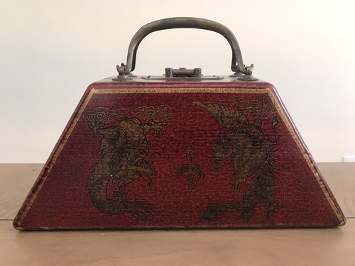 Asian Inspired Hard Sided Designer Purse