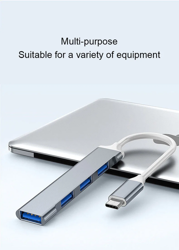USB-C-Hub 4 in 1 Adapter USB Type C 3.0 für Mac Samsung Handy Laden Daten Laptop - Bild 22 von 26