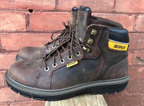 cat / caterpillar waterproof brown soft toe work casual booss